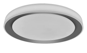 Everest srebrny LED 40W WI-FI Pilot RGB 2700-6500K Lampa sufitowa sterowana aplikacją i pilotem
