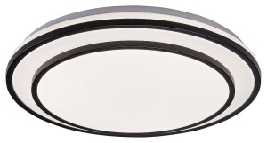 Lupita czarny Ø 49cm. LED Dim. 40W 3000-6500K Pilot Lampa sufitowa ściemnialna