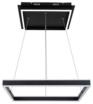 Quadro czarny mat LED 60W 4000K Lampa wisząca