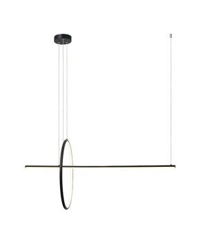 Lampa wisząca czarny mat LED 3 step dim. 48W 3000K ściemnialna Zambelis 20128