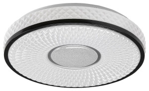 Sedona czarny | biały Ø 40cm. LED Starlight 24W 4000K Plafon