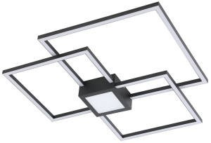 Thabita czarny mat LED 3 step dim 38W 4000K Lampa sufitowa ściemnialna