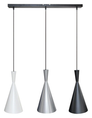 Trincola biały | srebrny | czarny 3xE27 Lampa wisząca
