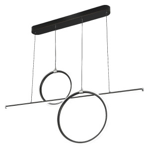 Willow czarny mat LED 48W 4000K Lampa wisząca