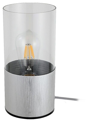 Zelkova aluminium szczotkowane E27 Lampka stołowa
