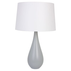 VASE Szara E27 Lampa stołowa Hellux