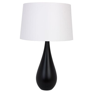 VASE Czarna E27 Lampa stołowa Hellux