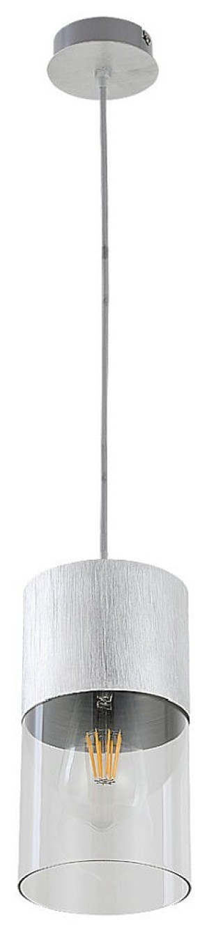 Zelkova aluminium szczotkowane Ø 12cm. E27 Lampa wisząca