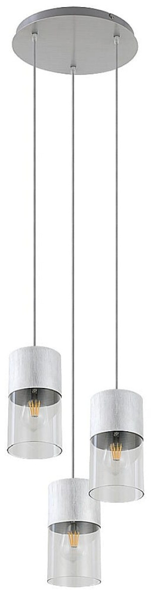 Zelkova aluminium szczotkowane Ø 30cm. 3xE27 Lampa wisząca