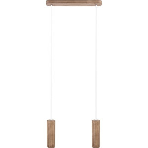 MADERA 2 Orzech amerykański Biała GU10 Lampa wisząca
