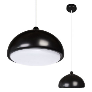 ACORN II Olcha | Czarna farba | Biała E27 Lampa wisząca