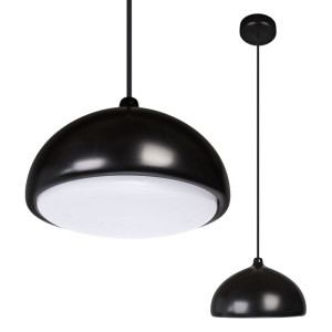 ACORN II Olcha | Czarna farba | Czarna E27 Lampa wisząca