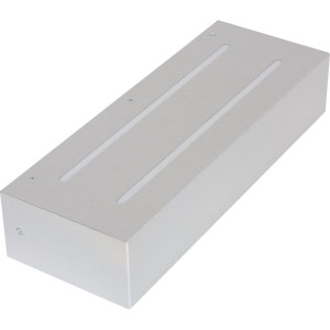 LUXO Srebrna LED zintegrowany Kinkiet ogrodowy