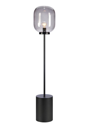 BROOKLYN czarny | przydymiony Ø 23 cm. E27 Lampa podłogowa
