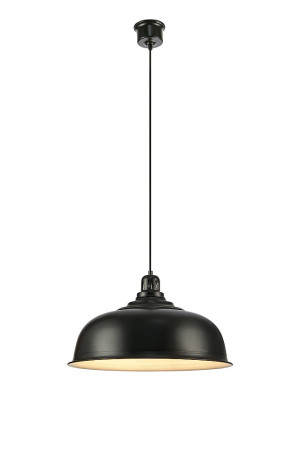 PORT czarny Ø 50cm. E27 Lampa wisząca
