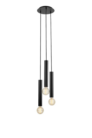 SENCILLO czarny Ø 25cm 3xE27 Lampa wisząca