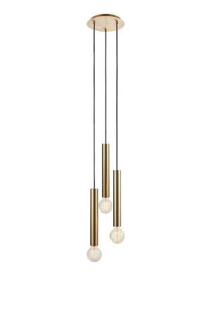 SENCILLO mosiądz Ø 25cm 3xE27 Lampa wisząca