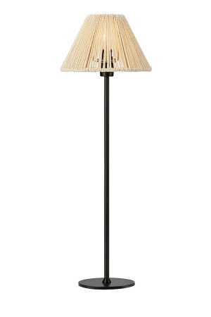 CORDA czarny | beż Ø 20cm. E14 Lampka stołowa