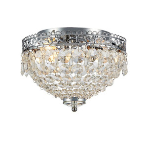 JOLINE chrom | kryształ Ø 28cm. 2xE14 IP21 Łazienkowa lampa sufitowa z kryształami