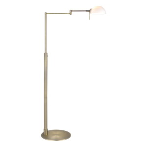 Kjøbenhavn wys. 123 cm Opal | Mosiądz G9 Lampa podłogowa