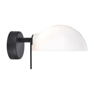 Kjøbenhavn dł. 19 cm Opal | Czarny G9 Kinkiet ścienny