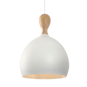 Dueodde Biała Ø30 E27 Lampa wisząca