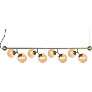 Atom Horizontal Large Bursztyn Ø37 8xG9 Lampa wisząca regulowana