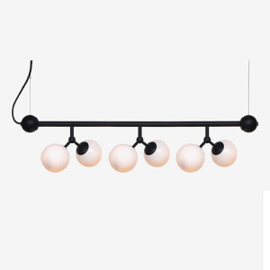 Atom Horizontal Opal Ø31 6xG9 Lampa wisząca regulowana