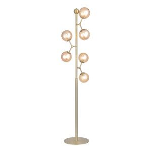 Atom Bursztyn Ø37 6xG9 Lampa podłogowa regulowana