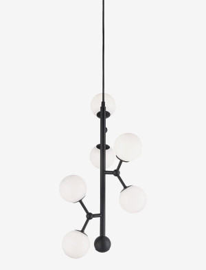 Atom vertical Opal Ø30 6xG9 Lampa wisząca regulowana