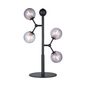Atom Czarna Ø22 4xG9 Lampa stołowa regulowana