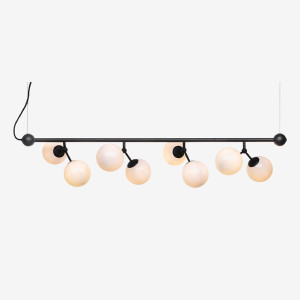 Atom Horizontal Large Opal Ø37 8xG9 Lampa wisząca regulowana