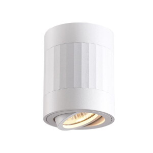 Oprawa biała halogenowa natynkowa - okrągła Ø 8cm. GU10 Downlight