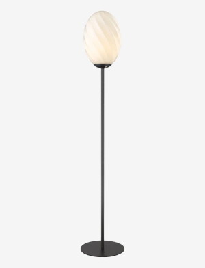 Twist Egg Czarna 25 E27 Lampa podłogowa stojąca