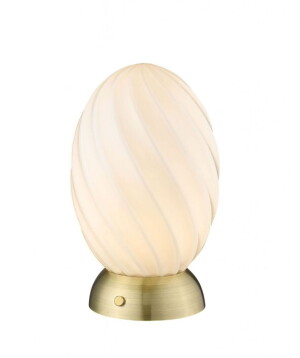 Twist Egg Mosiądz 15 G9 Lampa stołowa