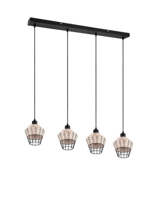 BORKA beż | czarny 4xE27 Lampa wisząca