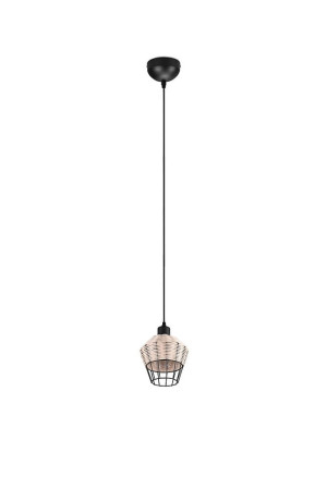 BORKA beż | czarny 17cm. E27 Lampa wisząca