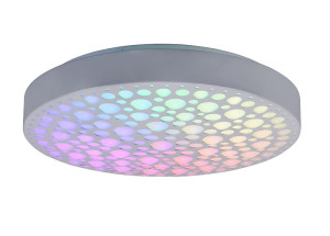 CHIZU biały mat 40cm. LED Dim. 22W Starlight RGB 2700-6000K Pilot Plafon Lampa sufitowa