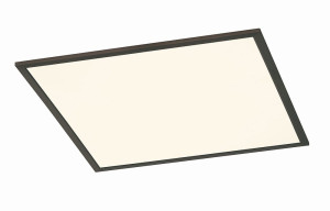 PHOENIX czarny mat 62x62cm. LED Dim. 31W 3000K Lampa sufitowa ściemnialna