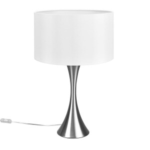 SABIA nikiel mat 40cm. E27 Lampka stołowa