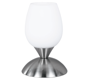 CUP II nikiel mat E14 Lampka stołowa