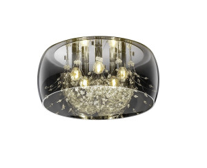 CRYSTEL chrom 50cm. 5xE14 Lampa sufitowa