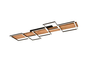 HARPER czarny mat | brąz LED 3 step dim. 42W 3000K Lampa sufitowa ściemnialna