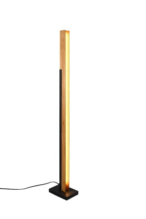 KERALA czarny mat | brąz LED 3 step dim. 16W 3000K Lampa podłogowa ściemnialna