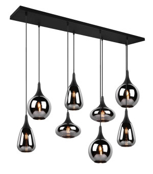 LUMINA czarny mat 8xE14 Lampa wisząca