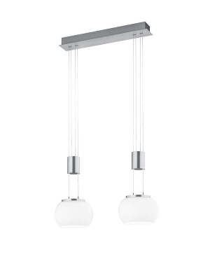 MADISON nikiel mat LED 3 step dim 2x8W 3000K Lampa wisząca