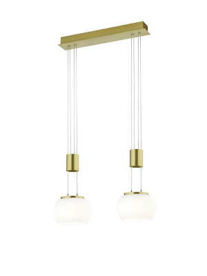 MADISON mosiądz mat LED 3 step dim 2x8W 3000K Lampa wisząca