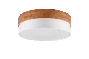 SEASONS brąz | biały Ø50cm. 3xE27 Lampa sufitowa