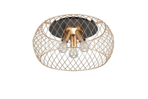 TAMIL mosiądz mat Ø50cm. 3xE27 Lampa sufitowa