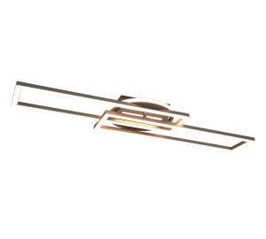 TWISTER nikiel mat skrętna LED 3 step dim. 30W 2700-4000-6000K Pilot Lampa sufitowa ściemnialna